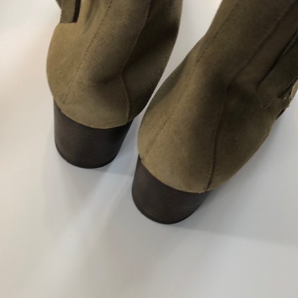 Banana Republic Suede Ankle Heeled Boots 10 - Picture 6 of 6